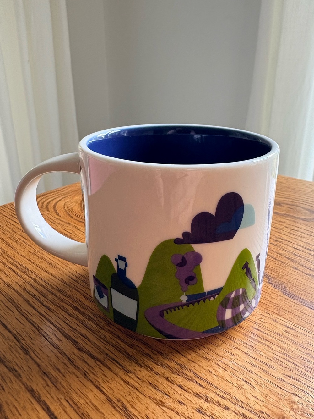 Starbucks You Are Here collection Scotland Ceramic Mug with Blue Interior- 2023 - Picture 3 of 10